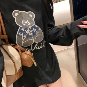 High Quality Louis Vuitton Denim Long-Sleeved T-Shirt