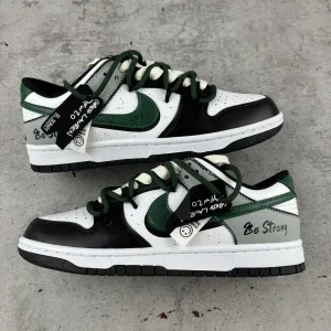 Designer Nike Sneakers Green Lace