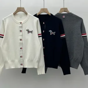 High Quality Aaa Thom Browne Long-Sleeved Cardigan