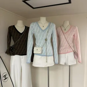 Aaa Fendi Jacquard Long Sleeves