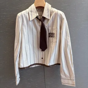 1:1 Miu Miu Long-Sleeved Shirt