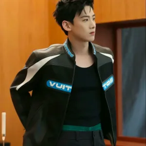 Designer Louis Vuitton Leather Coat
