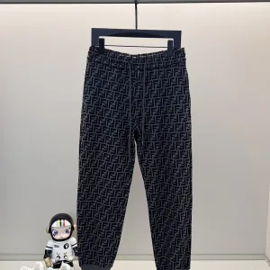 Luxury Fendi Cotton Sweatpants For Autumn