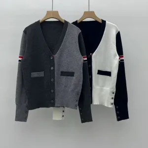 Luxury Thom Browne Long-Sleeved Cardigan