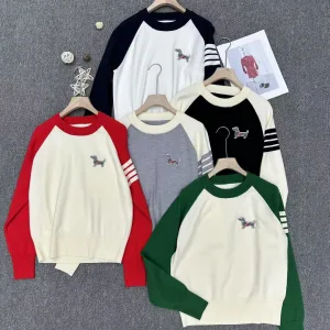 High Quality Designer Thom Browne Jacquard Long-Sleeved