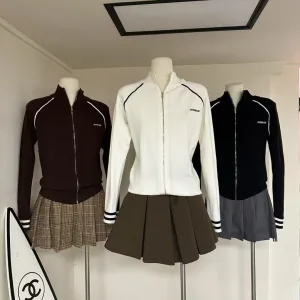 High Quality Miu Miu Jacquard Long-Sleeved Cardigan