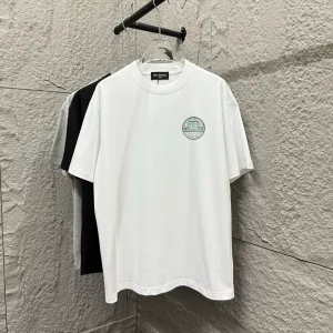 Luxury Reps Earth Short-Sleeved T-Shirt Green Cotton Spring Summer Embroidery