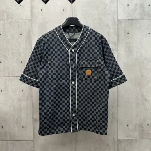 Designer Louis Vuitton Cotton Short-Sleeved Shirt For Summer