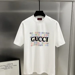 Luxury Gucci Cotton Short-Sleeved T-Shirt For Spring