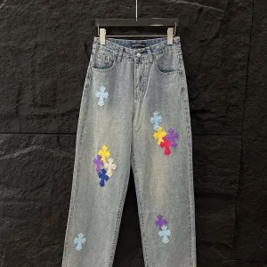 Luxury Chrome Hearts Leather Pants