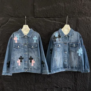 Designer Chrome Hearts Denim Outerwear