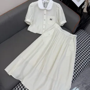 Luxury Miu Miu Short-Sleeved Shirts