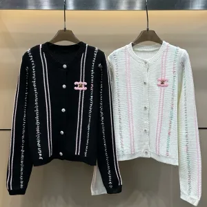 Designer Aaa Celine Long-Sleeved Cardigan