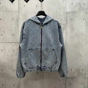 Luxury Louis Vuitton Jacquard Coat For Autumn