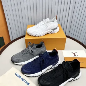 Luxury High Quality Louis Vuitton Knit Fabric Sneakers
