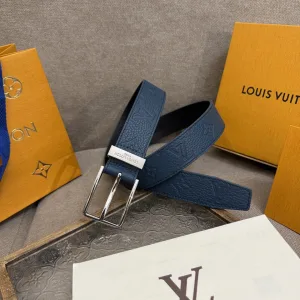 AAA Louis Vuitton Wide Belt Blue