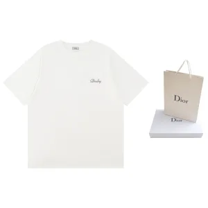 Luxury High Quality Dior Cotton Short-Sleeved Shirts For Winter
