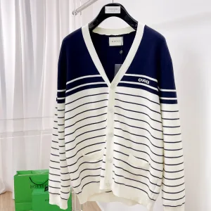 Luxury High Quality Gucci Cardigan Red Cotton Spring Summer