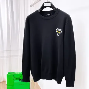Reps Fendi Long-Sleeved Shirts Black Wool Blend Autumn Winter And