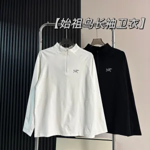 Designer Luxury Archaeopteryx Long-Sleeved Shirts Red Cotton Jacquard