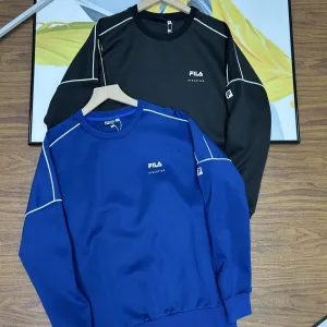 Super Clone Reps Fila Hoodies Red Fleece Suitable For All Body Types Autumn Early