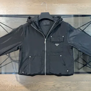 High Quality Designer Prada Outerwear Red Nylon Autumn Early