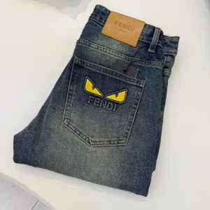Luxury Aaa Fendi Cotton Jeans For Fall