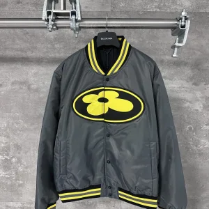 Designer 1:1 Louis Vuitton Satin Baseball Uniform For Fall