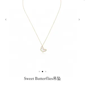 High Quality Super Clone Van Cleef & Arpels Necklace White Lace
