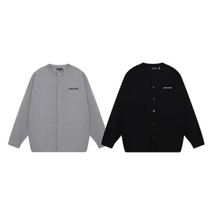 High Quality AAA Prada Outerwear Ash Wool Blend Jacquard Sophistication