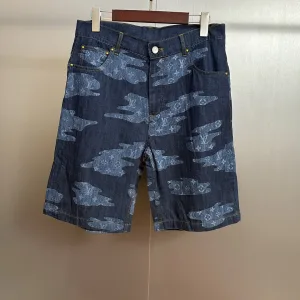 Luxury High Quality Louis Vuitton Denim Shorts