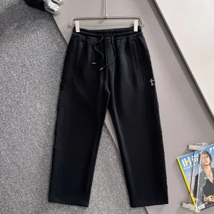 Luxury 1:1 Chrome Hearts Cotton Trousers For Autumn