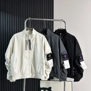 AAA Reps Stone Island Coat Ash Ribbed Fabric Exquisite Workmanship Street Style