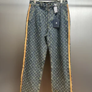 Designer Louis Vuitton Bronze Jeans