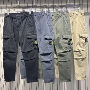 Reps High Quality Stone Island Cargo Pants Green