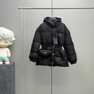 Super Clone Prada Down Jacket Red Duck Nylon Autumn Winter