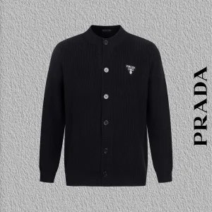 Aaa Prada Knit Fabric Coat