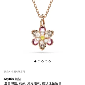 Reps High Quality Swarovski Necklace Red Lace