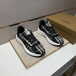 Luxury High Quality Burberry Genuine Leather Casual Shoes