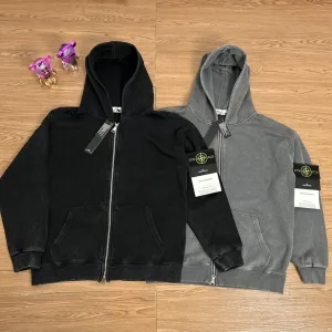 Luxury Stone Island Outerwear Red Wool Exquisite Workmanship Street Style