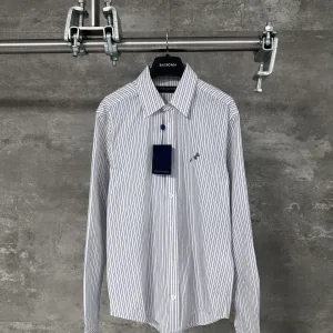 Luxury High Quality Louis Vuitton Jacquard Long-Sleeved Shirt
