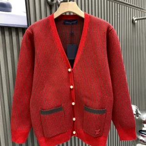 1:1 Louis Vuitton Corduroy Cardigan For Fall