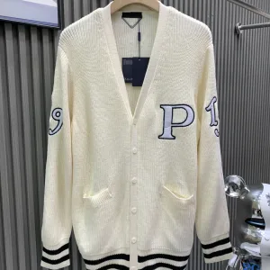Designer Aaa Prada Cashmere Long-Sleeved Cardigan