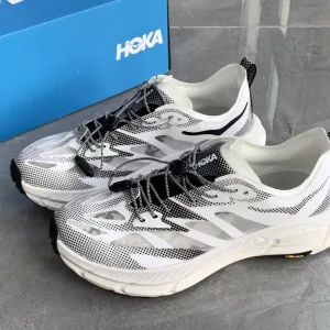 Reps Super Clone Hoka Oneone Sneakers Red Nylon Microfiber Mesh Fabric Running Professional Outdoor