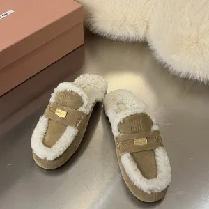 Reps Miu Slippers Wool Lambswool Autumn Winter