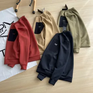 AAA Designer Archaeopteryx Long-Sleeved Black Cotton Air Polyester Spandex Daily Commute Autumn Patch