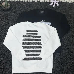 Reps Designer Balenciaga Sweatshirt Red Cotton Easy To Match Winter