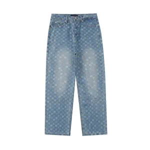 Reps AAA Ami Jeans Red Suede Denim Understated Luxury Sophistication