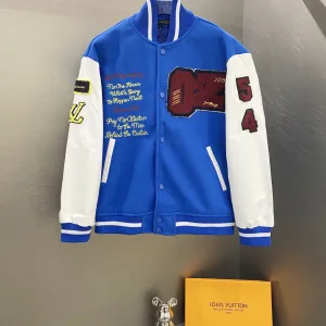 Super Clone High Quality Louis Vuitton Jacket Red Cotton Silk Wool Spandex Fleece Lace Embroidery