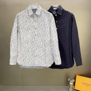 Luxury Aaa Dior Jacquard Shirts